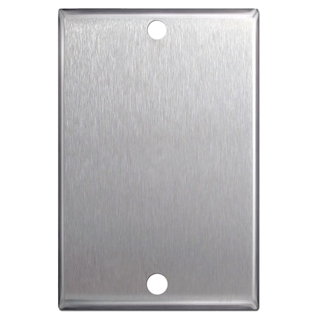 Electriduct Stainless Steel Wall Plates Light Switch Covers - Electriduct, PK1 WP-ED-SS-1G-BL-5PK